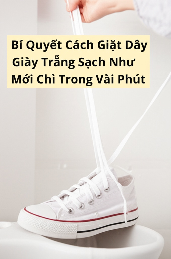 Hình minh họa cho bài viết: Bí Quyết Cách Giặt Dây Giày Trắng Sạch Như Mới Chỉ Trong Vài Phút