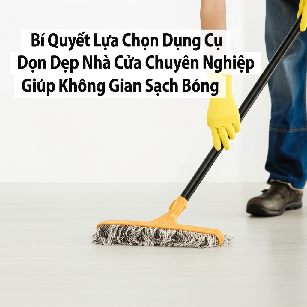 Hình minh họa cho bài viết: Bí Quyết Lựa Chọn Dụng Cụ Dọn Dẹp Nhà Cửa Chuyên Nghiệp Giúp Không Gian Sạch Bóng