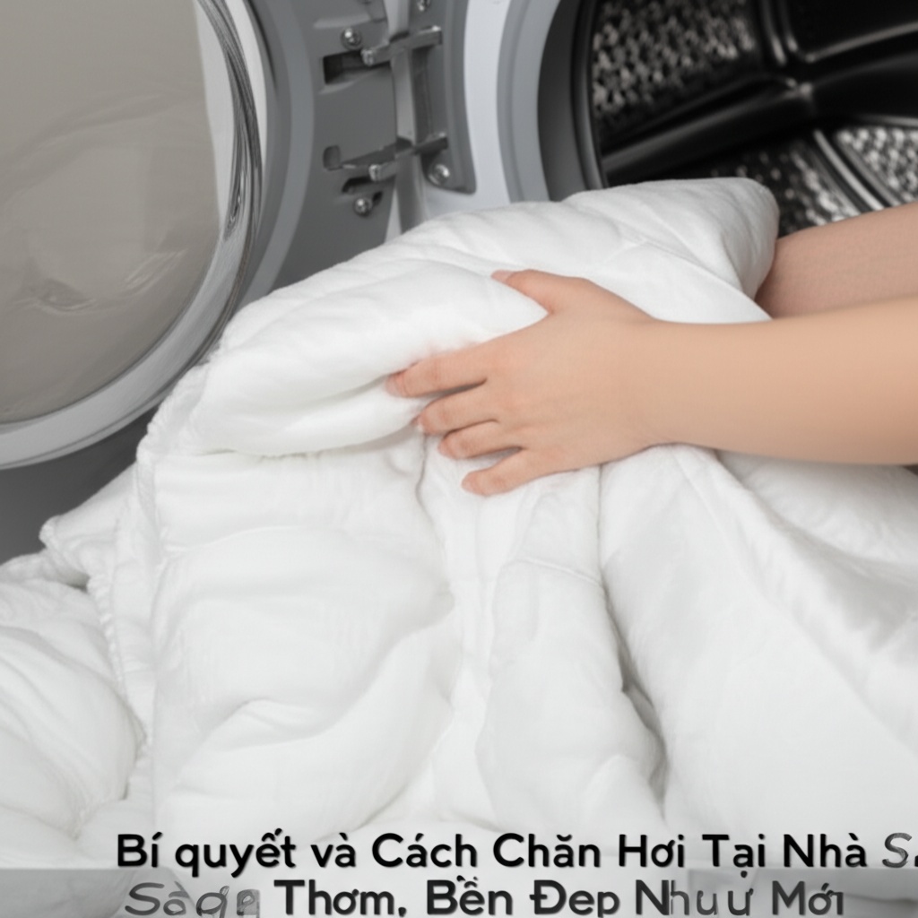 Hình minh họa cho bài viết: Bí quyết và Cách Giặt Chăn Hơi Tại Nhà Sạch Thơm, Bền Đẹp Như Mới