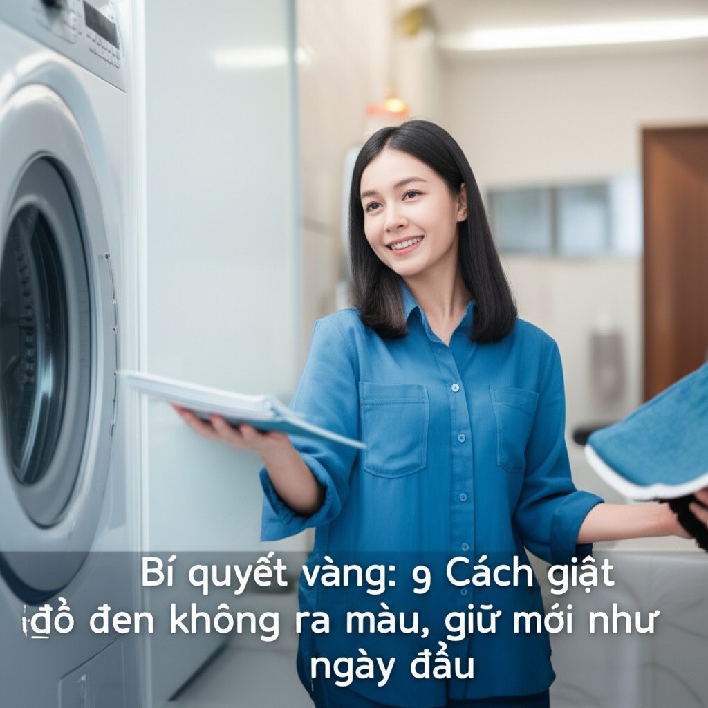 Hình minh họa cho bài viết: Bí quyết vàng: 9 Cách giặt đồ đen không ra màu, giữ mới như ngày đầu