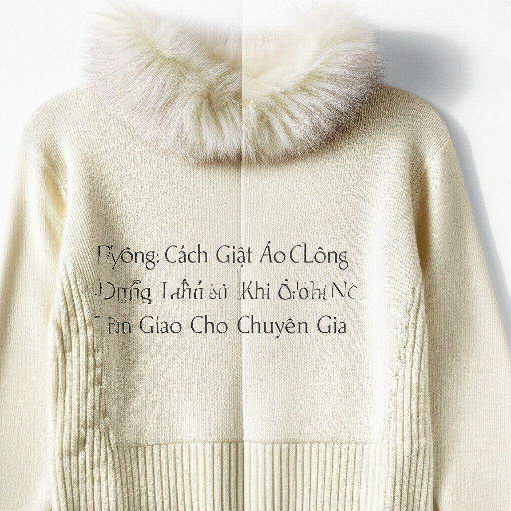 Hình minh họa cho bài viết: Bí Quyết Vàng: Cách Giặt Áo Cổ Lông Đúng Chuẩn Tại Nhà & Khi Nào Nên Giao Cho Chuyên Gia