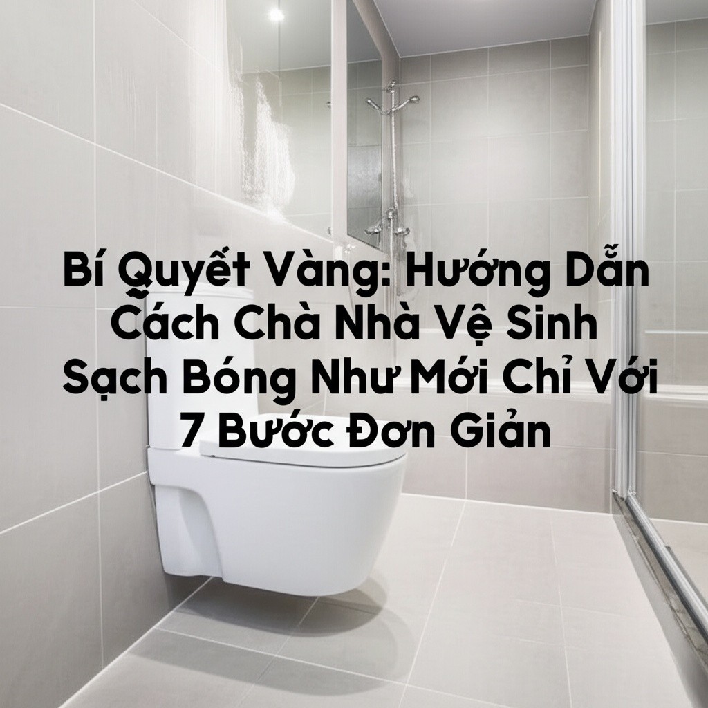 Hình minh họa cho bài viết: Bí Quyết Vàng: Hướng Dẫn Cách Chà Nhà Vệ Sinh Sạch Bóng Như Mới Chỉ Với 7 Bước Đơn Giản