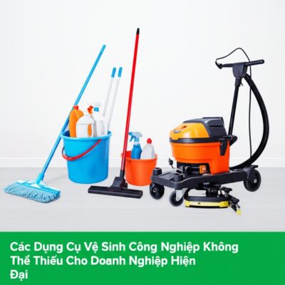 Các Dụng Cụ Vệ Sinh Công Nghiệp Không Thể Thiếu Cho Doanh Nghiệp Hiện Đại