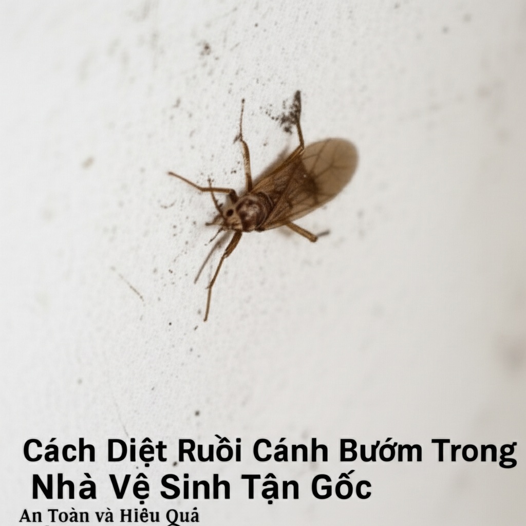 Hình minh họa cho bài viết: Cách Diệt Ruồi Cánh Bướm Trong Nhà Vệ Sinh Tận Gốc, An Toàn và Hiệu Quả