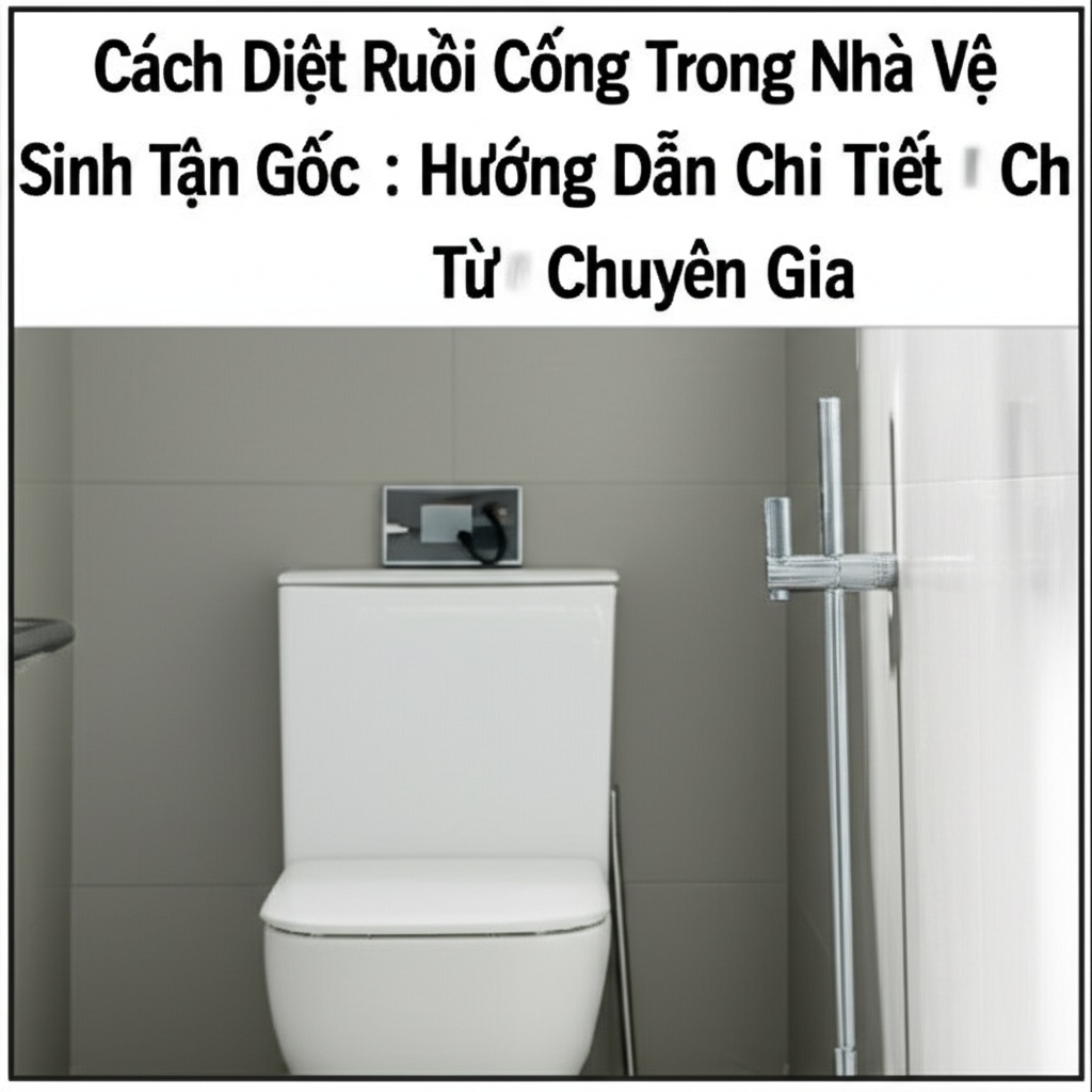 Hình minh họa cho bài viết: Cách Diệt Ruồi Cống Trong Nhà Vệ Sinh Tận Gốc: Hướng Dẫn Chi Tiết Từ Chuyên Gia