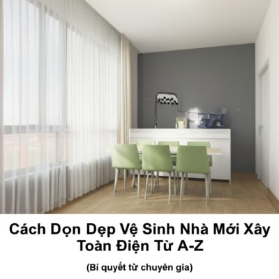 Cách Dọn Dẹp Vệ Sinh Nhà Mới Xây Toàn Diện Từ A-Z (Bí quyết từ chuyên gia)