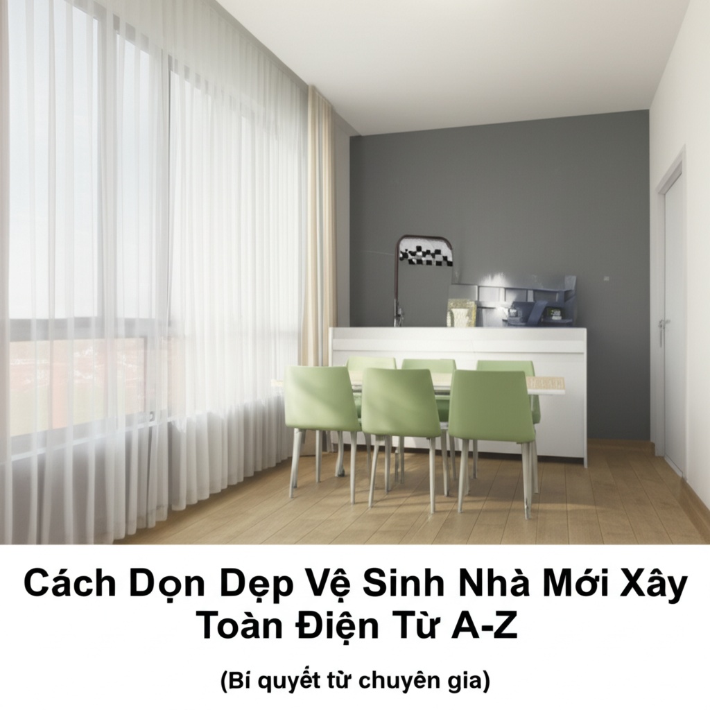 Hình minh họa cho bài viết: Cách Dọn Dẹp Vệ Sinh Nhà Mới Xây Toàn Diện Từ A-Z (Bí quyết từ chuyên gia)
