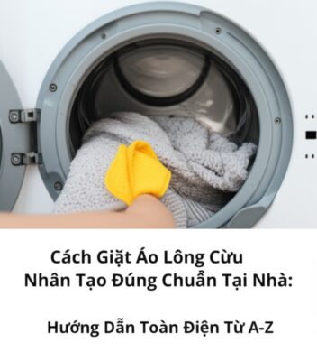 Cách Giặt Áo Lông Cừu Nhân Tạo Đúng Chuẩn Tại Nhà: Hướng Dẫn Toàn Diện Từ A-Z