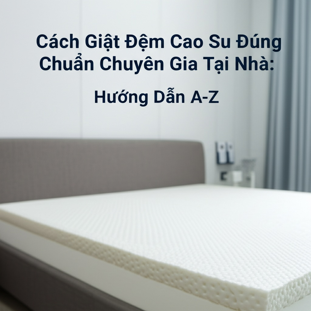 Hình minh họa cho bài viết: Cách Giặt Đệm Cao Su Đúng Chuẩn Chuyên Gia Tại Nhà: Hướng Dẫn A-Z