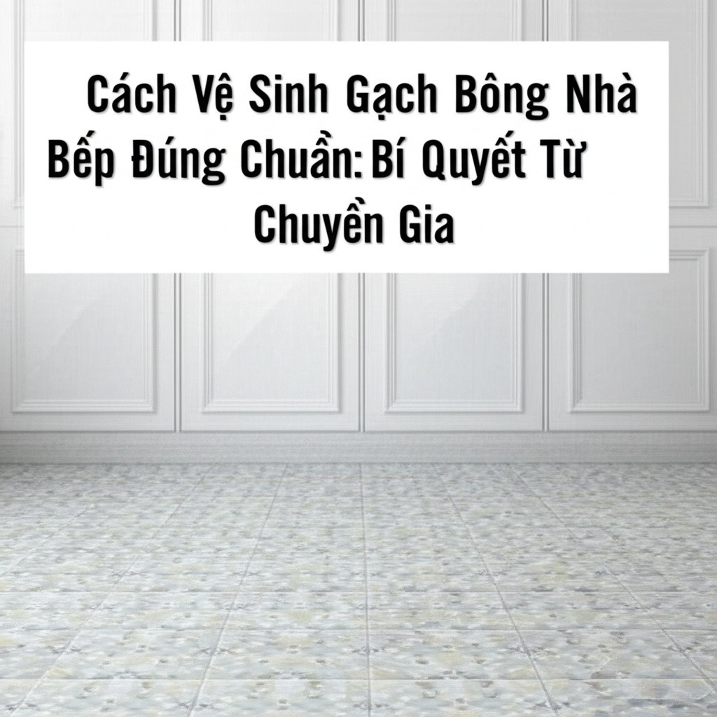 Hình minh họa cho bài viết: Cách Vệ Sinh Gạch Bông Nhà Bếp Đúng Chuẩn: Bí Quyết Từ Chuyên Gia