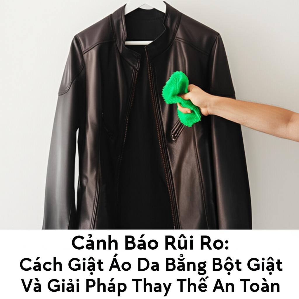 Hình minh họa cho bài viết: Cảnh Báo Rủi Ro: Cách Giặt Áo Da Bằng Bột Giặt Và Giải Pháp Thay Thế An Toàn
