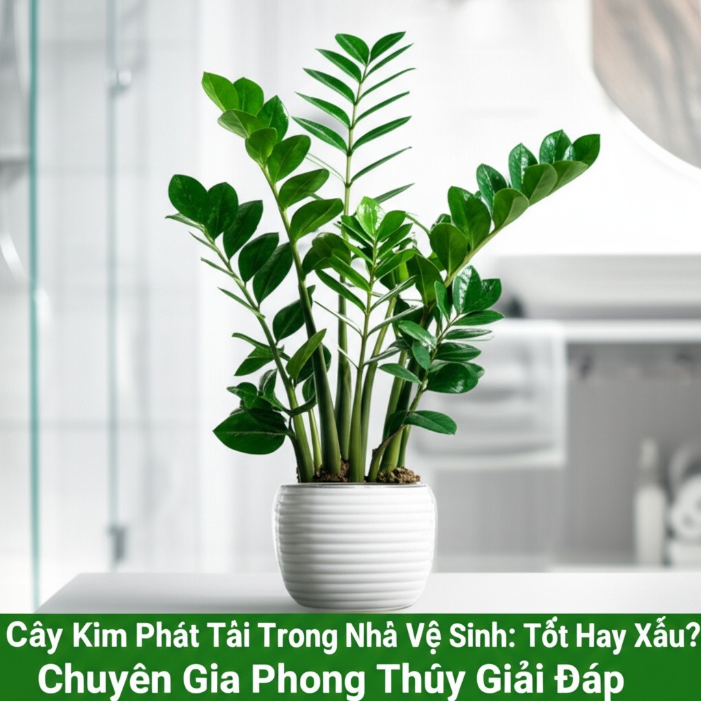 Hình minh họa cho bài viết: Cây Kim Phát Tài Trong Nhà Vệ Sinh: Tốt Hay Xấu? Chuyên Gia Phong Thủy Giải Đáp