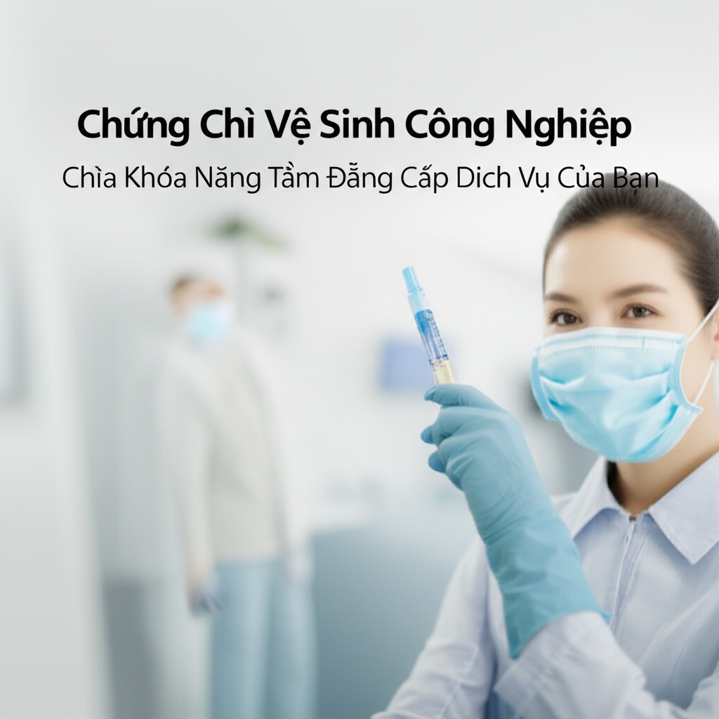 Hình minh họa cho bài viết: Chứng Chỉ Vệ Sinh Công Nghiệp: Chìa Khóa Nâng Tầm Đẳng Cấp Dịch Vụ Của Bạn