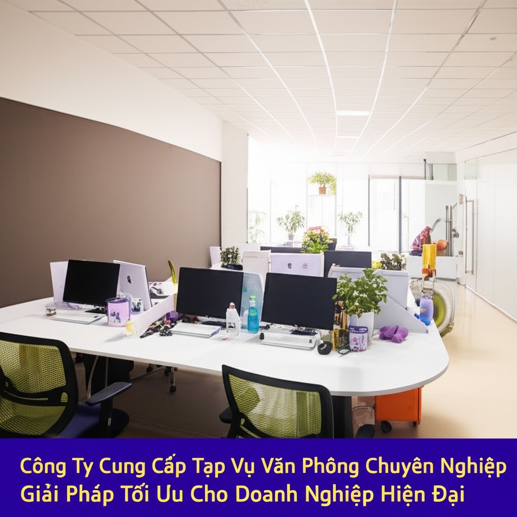 Hình minh họa cho bài viết: Công Ty Cung Cấp Tạp Vụ Văn Phòng Chuyên Nghiệp: Giải Pháp Tối Ưu Cho Doanh Nghiệp Hiện Đại