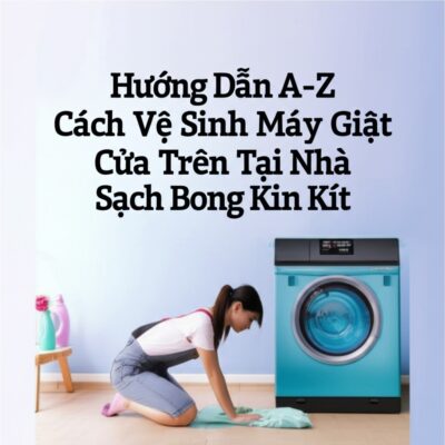 Hướng Dẫn A-Z Cách Vệ Sinh Máy Giặt Cửa Trên Tại Nhà Sạch Bong Kin Kít