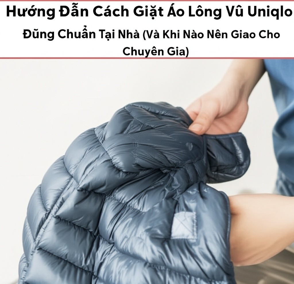 Hình minh họa cho bài viết: Hướng Dẫn Cách Giặt Áo Lông Vũ Uniqlo Đúng Chuẩn Tại Nhà (Và Khi Nào Nên Giao Cho Chuyên Gia)