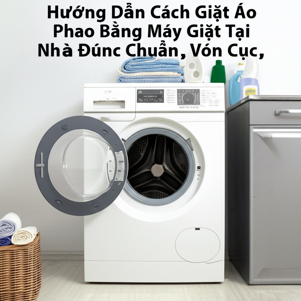 Hình minh họa cho bài viết: Hướng Dẫn Cách Giặt Áo Phao Bằng Máy Giặt Tại Nhà Đúng Chuẩn, Không Lo Vón Cục