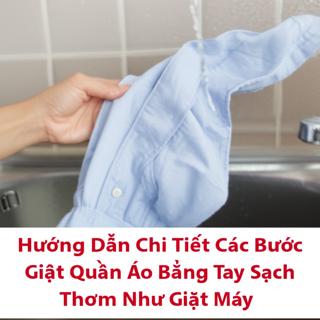 Hình minh họa cho bài viết: Hướng Dẫn Chi Tiết Các Bước Giặt Quần Áo Bằng Tay Sạch Thơm Như Giặt Máy