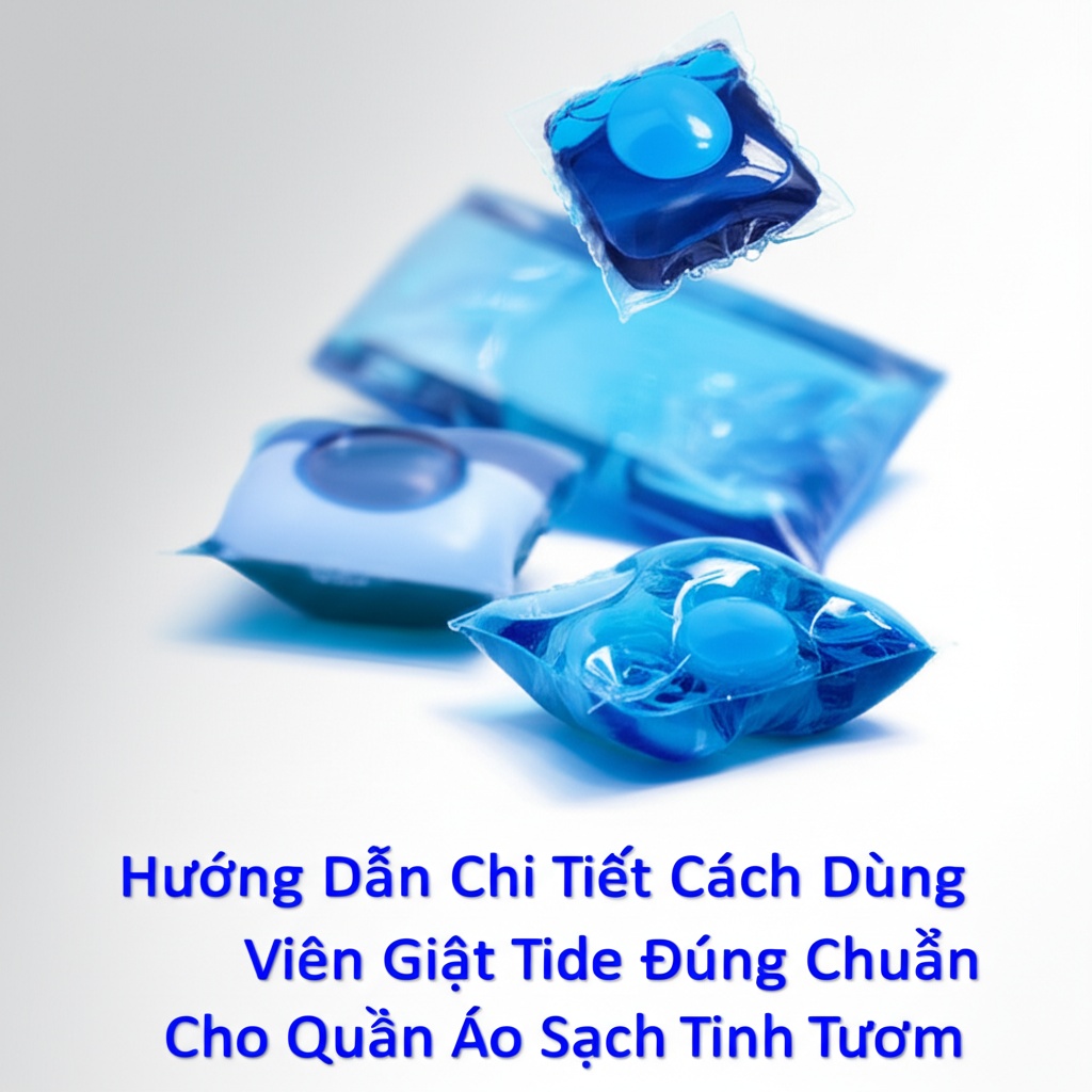 Hình minh họa cho bài viết: Hướng Dẫn Chi Tiết Cách Dùng Viên Giặt Tide Đúng Chuẩn Cho Quần Áo Sạch Tinh Tươm