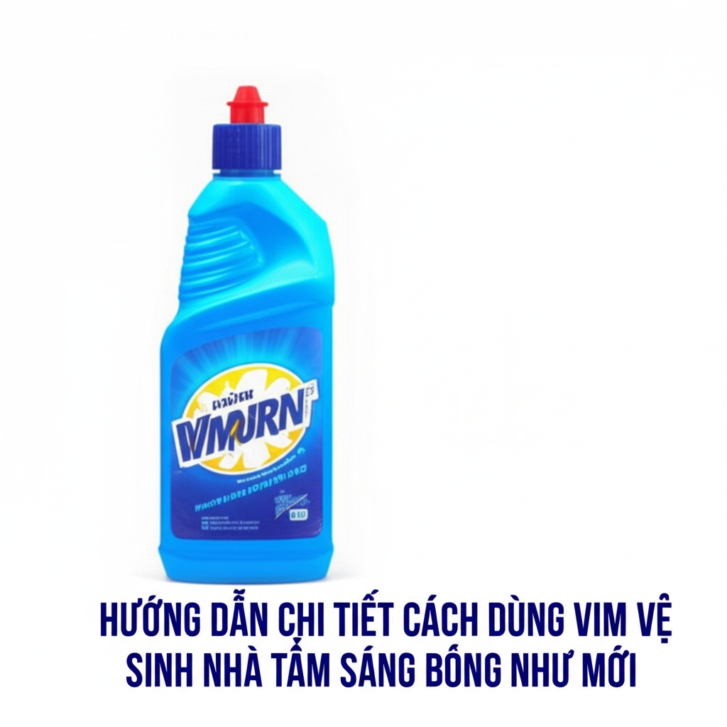 Hình minh họa cho bài viết: Hướng Dẫn Chi Tiết Cách Dùng Vim Vệ Sinh Nhà Tắm Sáng Bóng Như Mới
