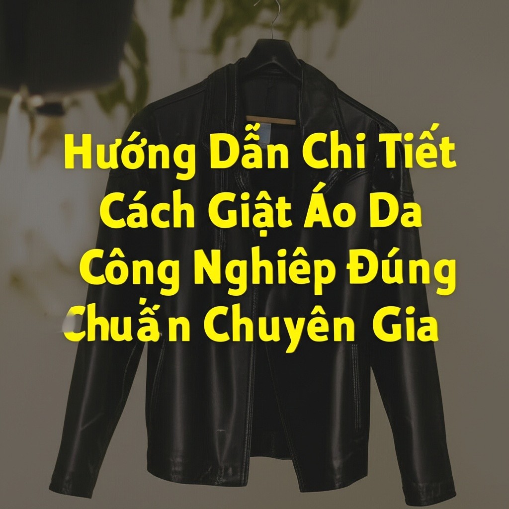 Hình minh họa cho bài viết: Hướng Dẫn Chi Tiết Cách Giặt Áo Da Công Nghiệp Đúng Chuẩn Chuyên Gia