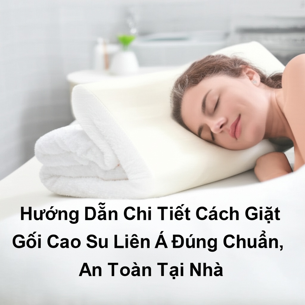 Hình minh họa cho bài viết: Hướng Dẫn Chi Tiết Cách Giặt Gối Cao Su Liên Á Đúng Chuẩn, An Toàn Tại Nhà