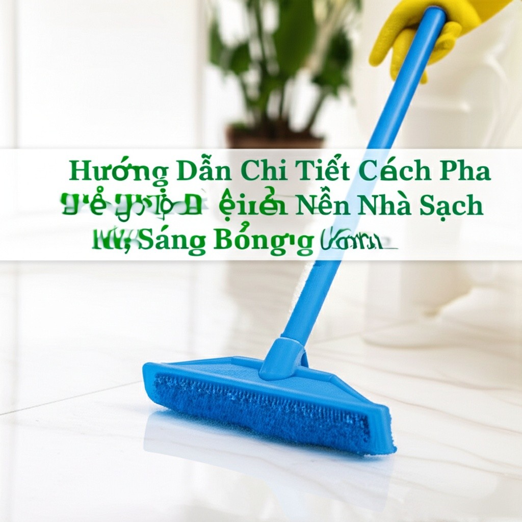 Hình minh họa cho bài viết: Hướng Dẫn Chi Tiết Cách Pha Javen Để Vệ Sinh Nền Nhà Sạch Khuẩn, Sáng Bóng