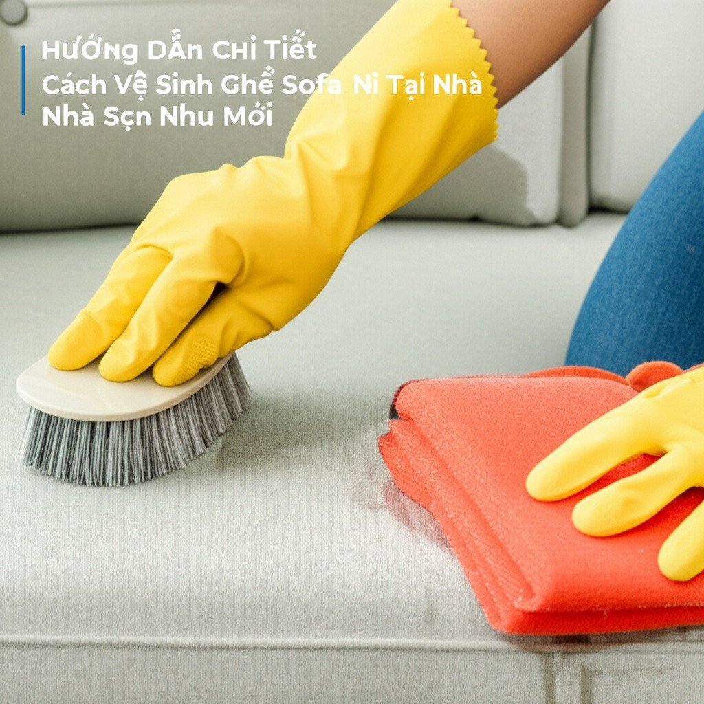 Hình minh họa cho bài viết: Hướng Dẫn Chi Tiết Cách Vệ Sinh Ghế Sofa Nỉ Tại Nhà Sạch Như Mới