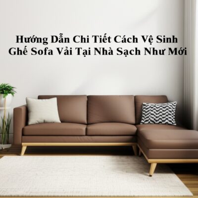 Hướng Dẫn Chi Tiết Cách Vệ Sinh Ghế Sofa Vải Tại Nhà Sạch Như Mới