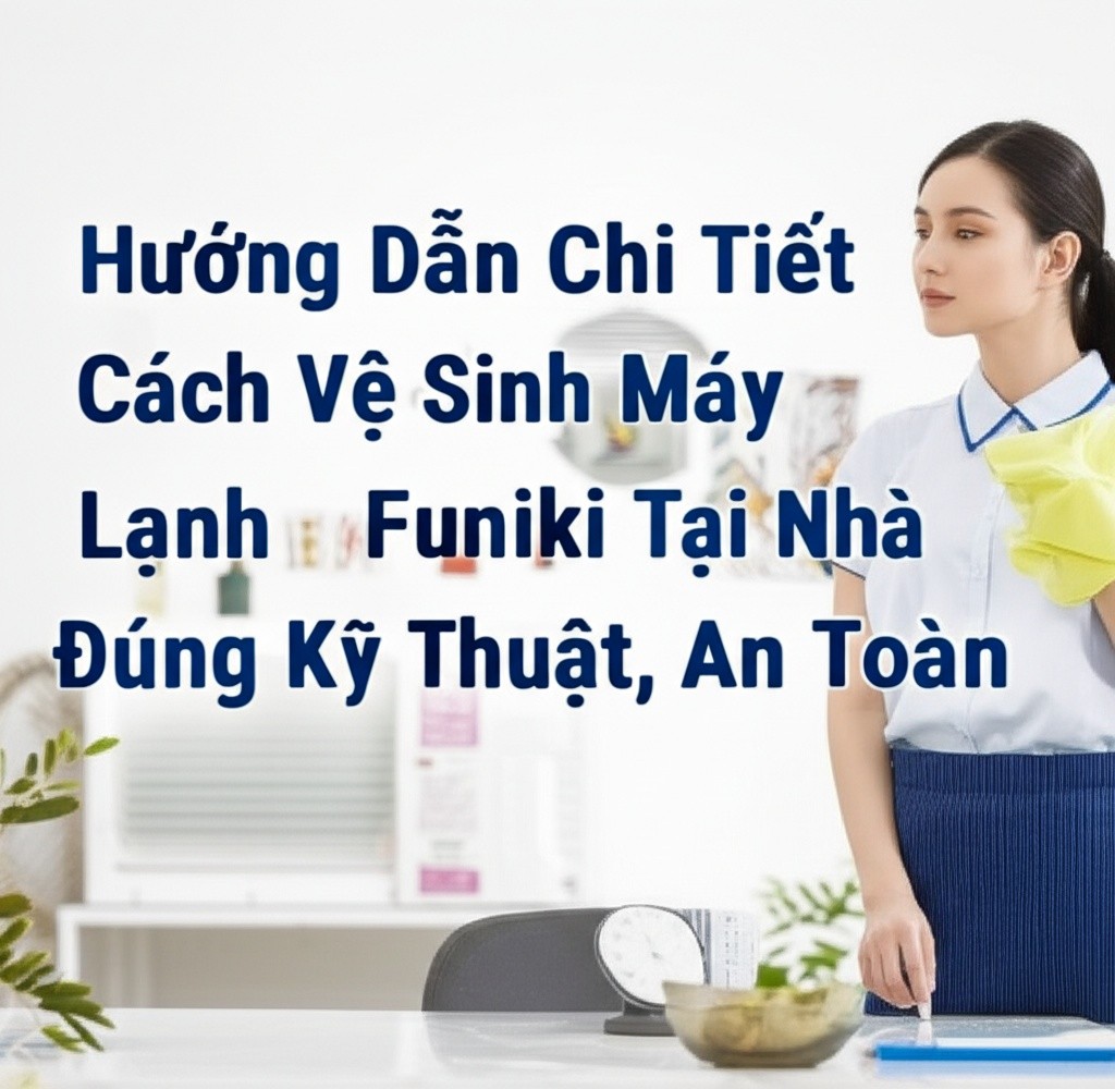 Hình minh họa cho bài viết: Hướng Dẫn Chi Tiết Cách Vệ Sinh Máy Lạnh Funiki Tại Nhà Đúng Kỹ Thuật, An Toàn