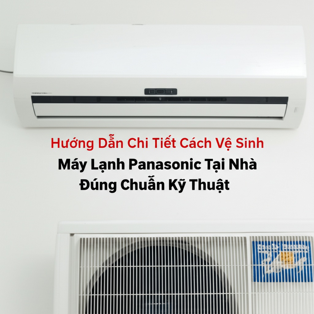 Hình minh họa cho bài viết: Hướng Dẫn Chi Tiết Cách Vệ Sinh Máy Lạnh Panasonic Tại Nhà Đúng Chuẩn Kỹ Thuật