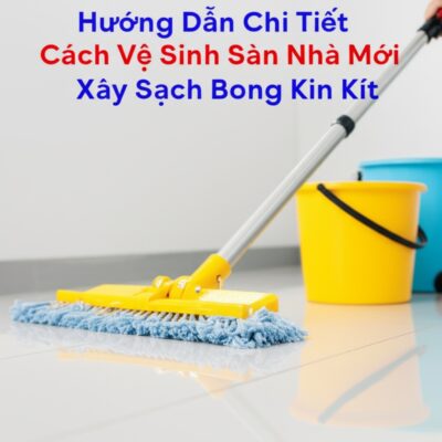 Hướng Dẫn Chi Tiết Cách Vệ Sinh Sàn Nhà Mới Xây Sạch Bong Kin Kít