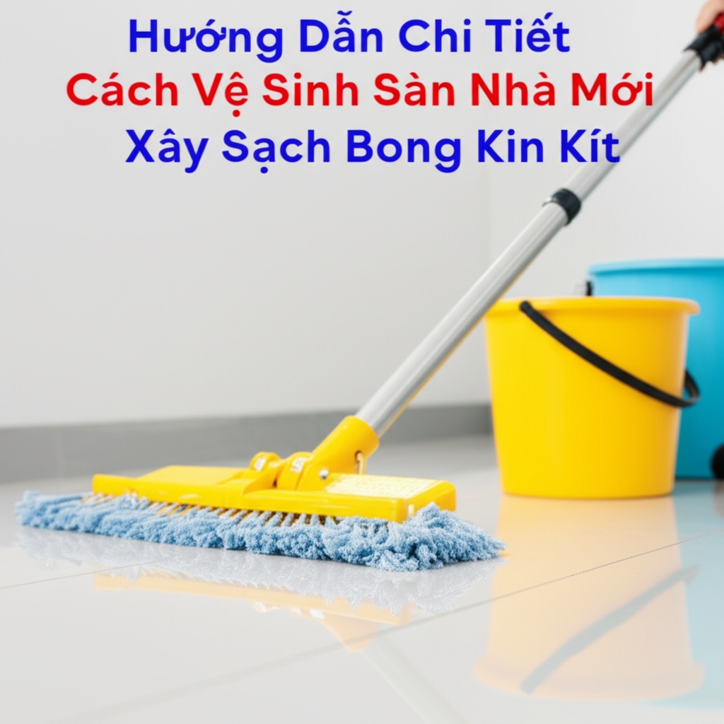 Hình minh họa cho bài viết: Hướng Dẫn Chi Tiết Cách Vệ Sinh Sàn Nhà Mới Xây Sạch Bong Kin Kít