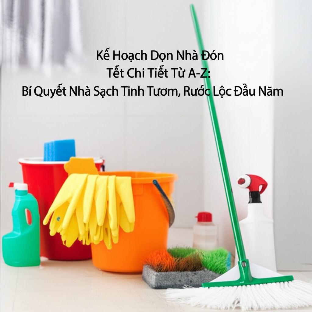 Hình minh họa cho bài viết: Kế Hoạch Dọn Nhà Đón Tết Chi Tiết Từ A-Z: Bí Quyết Nhà Sạch Tinh Tươm, Rước Lộc Đầu Năm