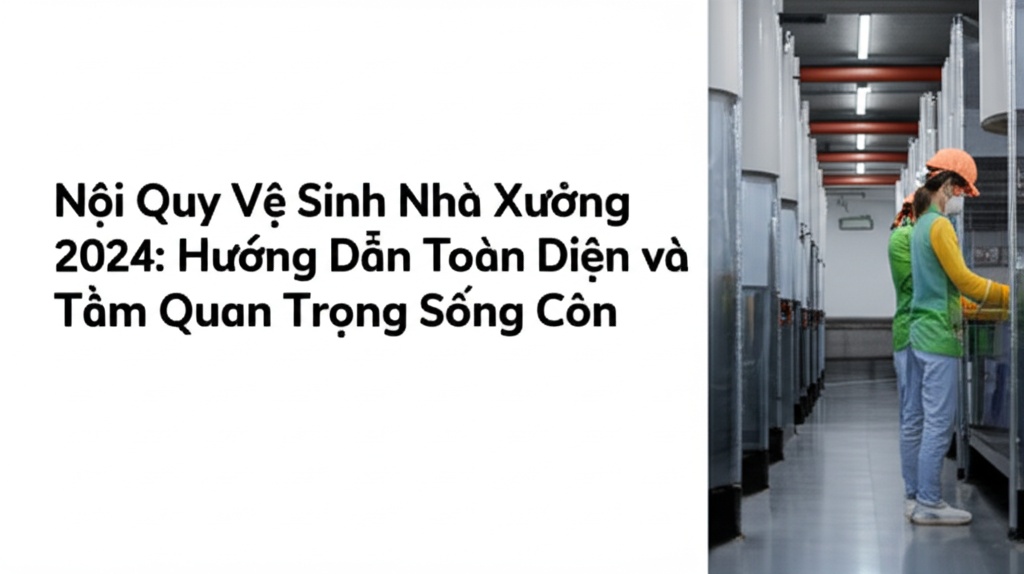 Hình minh họa cho bài viết: Nội Quy Vệ Sinh Nhà Xưởng 2024: Hướng Dẫn Toàn Diện và Tầm Quan Trọng Sống Còn
