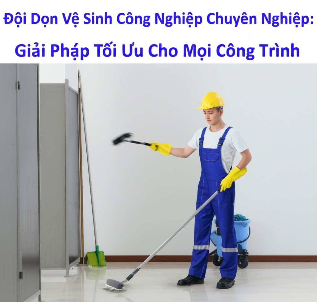 Hình minh họa cho bài viết: Đội Dọn Vệ Sinh Công Nghiệp Chuyên Nghiệp: Giải Pháp Tối Ưu Cho Mọi Công Trình