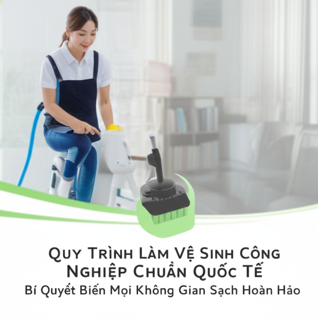 Hình minh họa cho bài viết: Quy Trình Làm Vệ Sinh Công Nghiệp Chuẩn Quốc Tế: Bí Quyết Biến Mọi Không Gian Sạch Hoàn Hảo